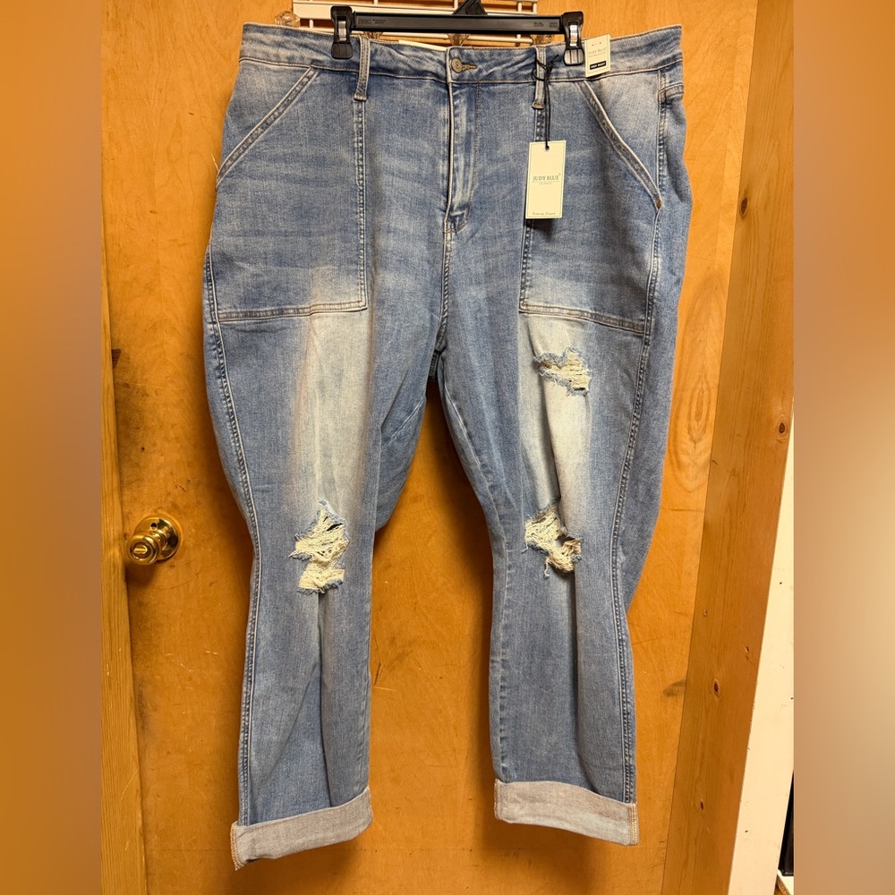NWT Judy Blue high waist Boyfriend Fit Jeans 24W